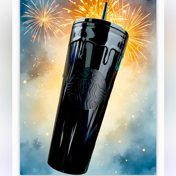 Starbucks Black Slime Cup New 2024 Halloween OOZE High Gloss Tumbler Venti 24oz - Picture 4 of 9